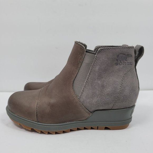 Sorel Evie Women's Pull On Ankle Boots Quarry Gum NL3816-053 US Size 7 - Picture 2 of 8